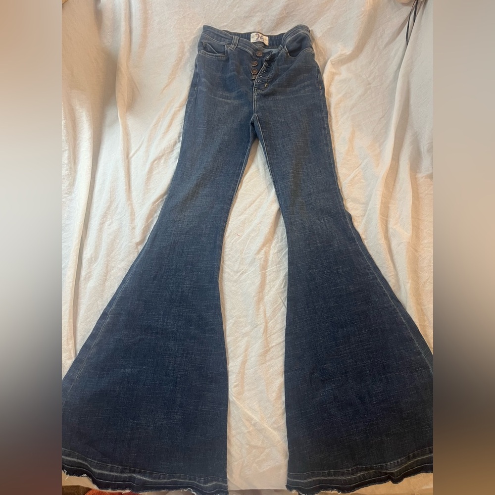 Free People Dark Blue flared Jeans